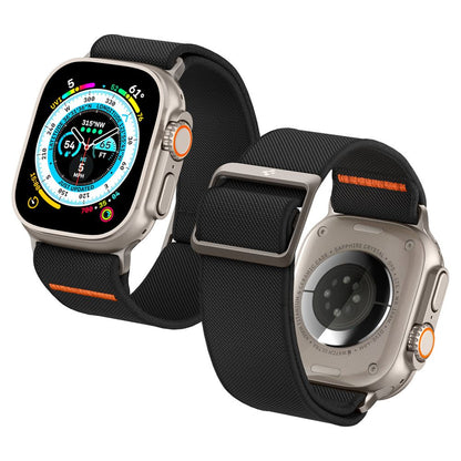 Curea Spigen Fit Lite Ultra pentru Apple Watch 49mm / 46mm / 45mm / 44mm / 42mm Series, Neagra