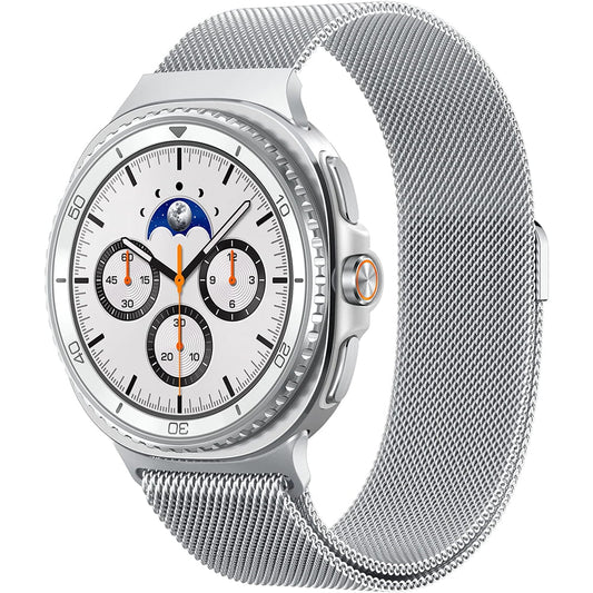 Curea Spigen Metal Fit pentru  Samsung Galaxy Watch9 / Watch8 / Watch8 Classic Series, Argintie AMP10121
