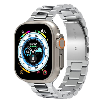 Curea Spigen Modern Fit 316L pentru Apple Watch 49mm / 46mm / 45mm / 44mm / 42mm Series, Argintie AMP06356