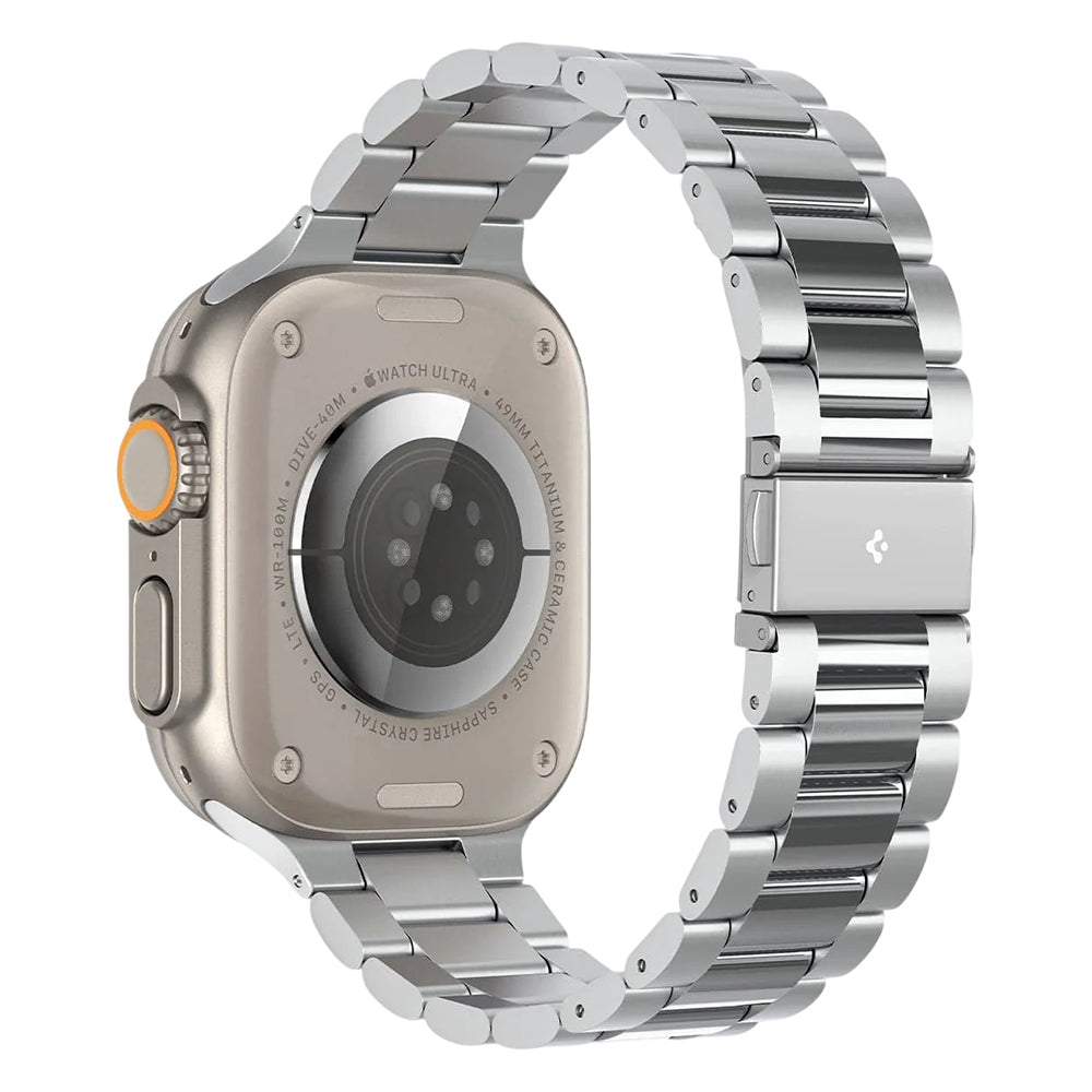 Curea Spigen Modern Fit 316L pentru Apple Watch 49mm / 46mm / 45mm / 44mm / 42mm Series, Argintie AMP06356