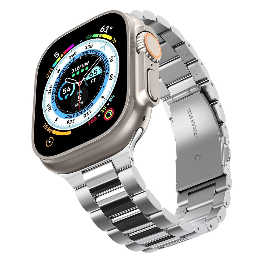 Curea Spigen Modern Fit 316L pentru Apple Watch 49mm / 46mm / 45mm / 44mm / 42mm Series, Argintie AMP06356