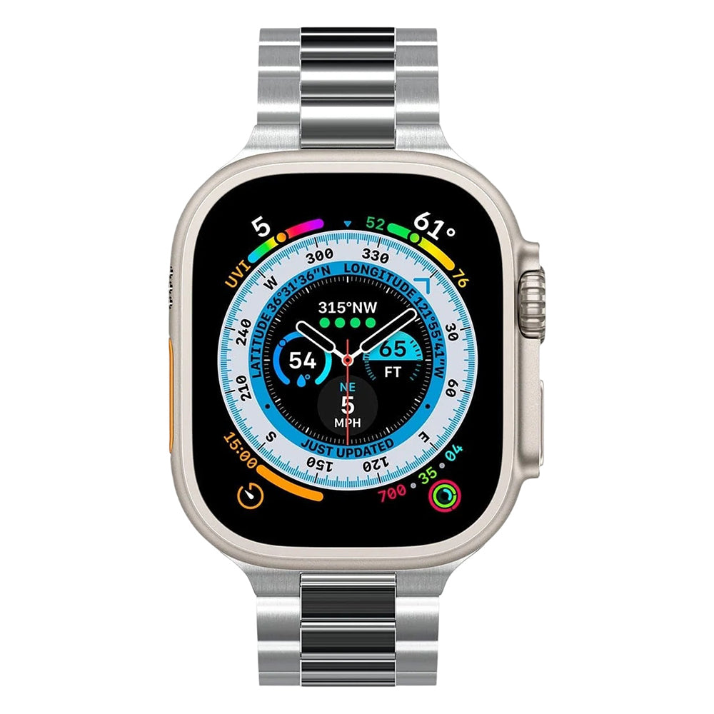 Curea Spigen Modern Fit 316L pentru Apple Watch 49mm / 46mm / 45mm / 44mm / 42mm Series, Argintie AMP06356