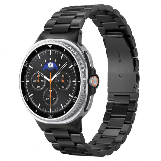 Curea Spigen Modern Fit 316L pentru Samsung Galaxy Watch9 / Watch8 / Watch8 Classic Series, Neagra AMP11608