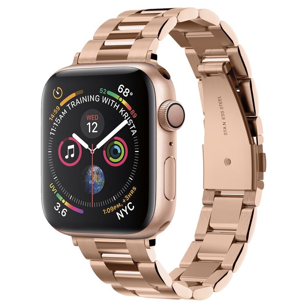 Curea Spigen Modern Fit pentru Apple Watch 42mm / 41mm / 40mm / 38mm Series, Roz Aurie 061MP25944