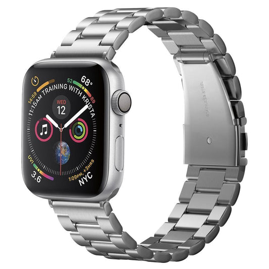 Curea Spigen Modern Fit pentru Apple Watch 49mm / 46mm / 45mm / 44mm / 42mm Series, Argintie