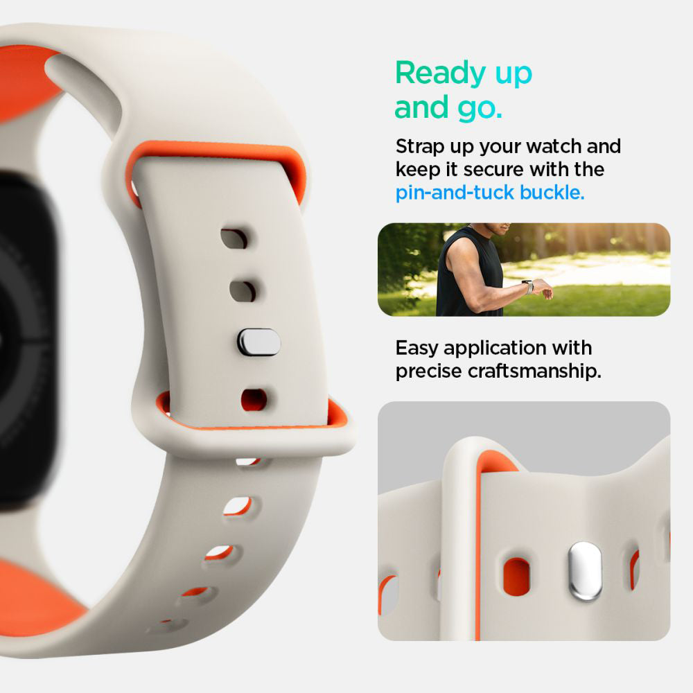 Curea Spigen Nano Pop pentru Apple Watch 42mm / 41mm / 40mm / 38mm Series, Bej