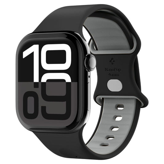 Curea Spigen Nano Pop pentru Apple Watch 49mm / 46mm / 45mm / 44mm / 42mm Series, Neagra