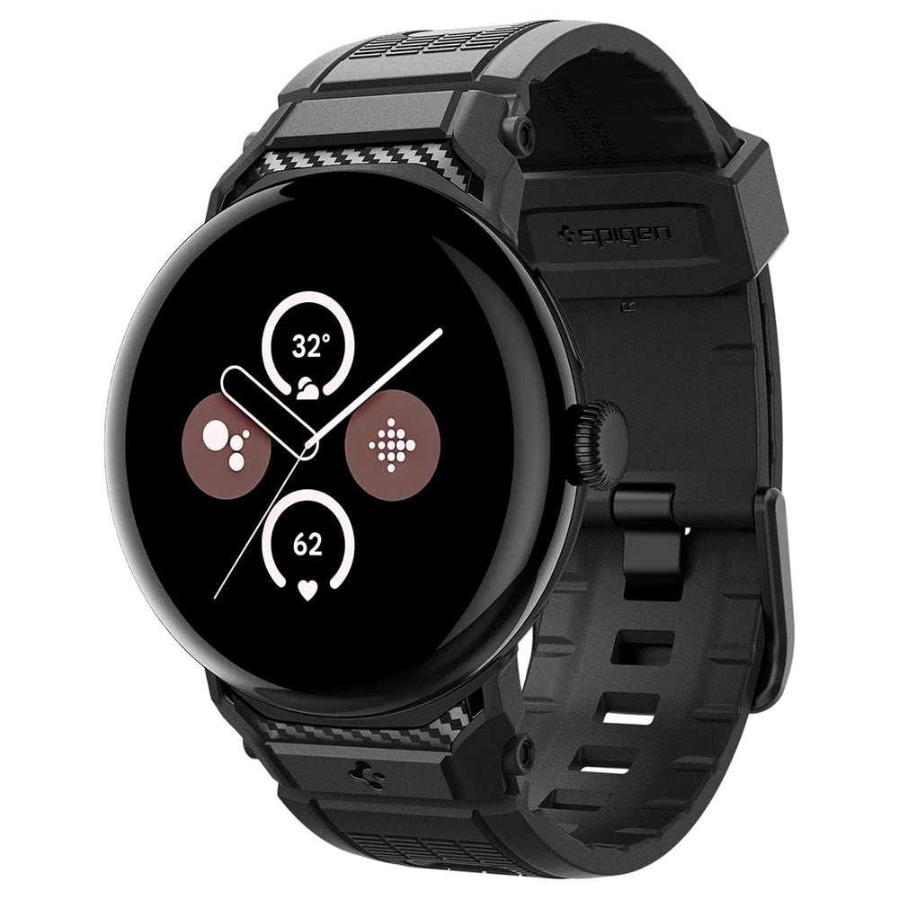 Curea Spigen Rugged pentru Google Pixel Watch 41mm Series, Neagra AMP07556