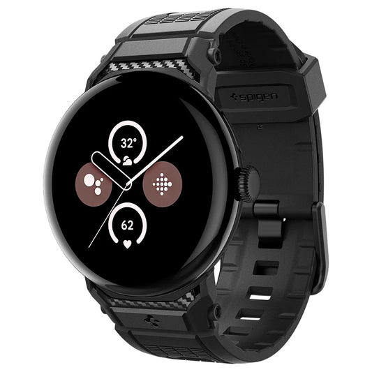 Curea Spigen Rugged pentru Google Pixel Watch 41mm Series, Neagra AMP07556