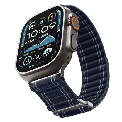 Curea Spigen WBF0 pentru Apple Watch 49mm / 46mm / 45mm / 44mm Series, Bleumarin AMP10143