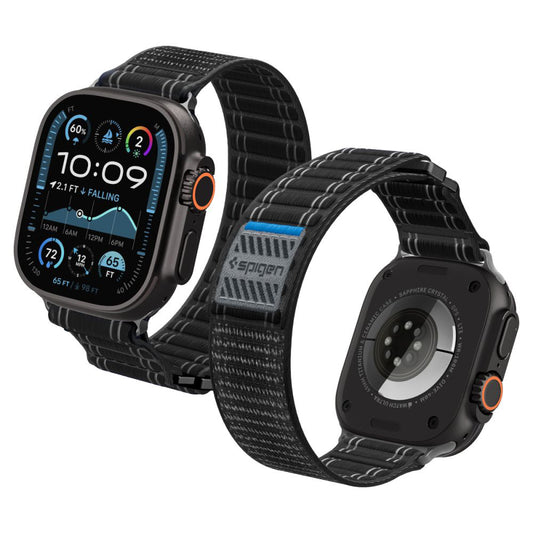 Curea Spigen WBF0 pentru Apple Watch 49mm / 46mm / 45mm / 44mm Series, Neagra