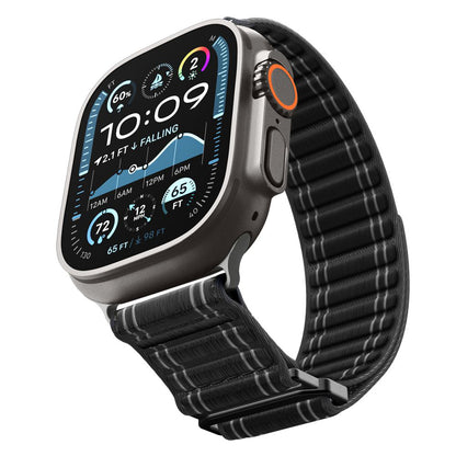 Curea Spigen WBF0 pentru Apple Watch 49mm / 46mm / 45mm / 44mm Series, Neagra AMP10141