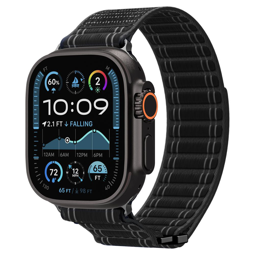 Curea Spigen WBF0 pentru Apple Watch 49mm / 46mm / 45mm / 44mm Series, Neagra AMP10141