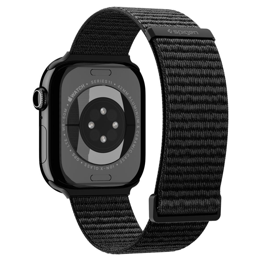 Curea Spigen WBF01 pentru Apple Watch 49mm / 46mm / 45mm / 44mm Series, Neagra AMP11833