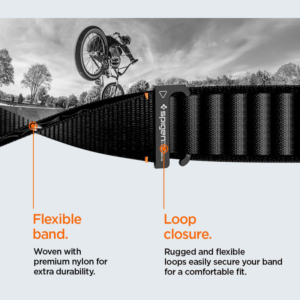 Curea Spigen WBF1 pentru Apple Watch 49mm / 46mm / 45mm / 44mm Series, Neagra