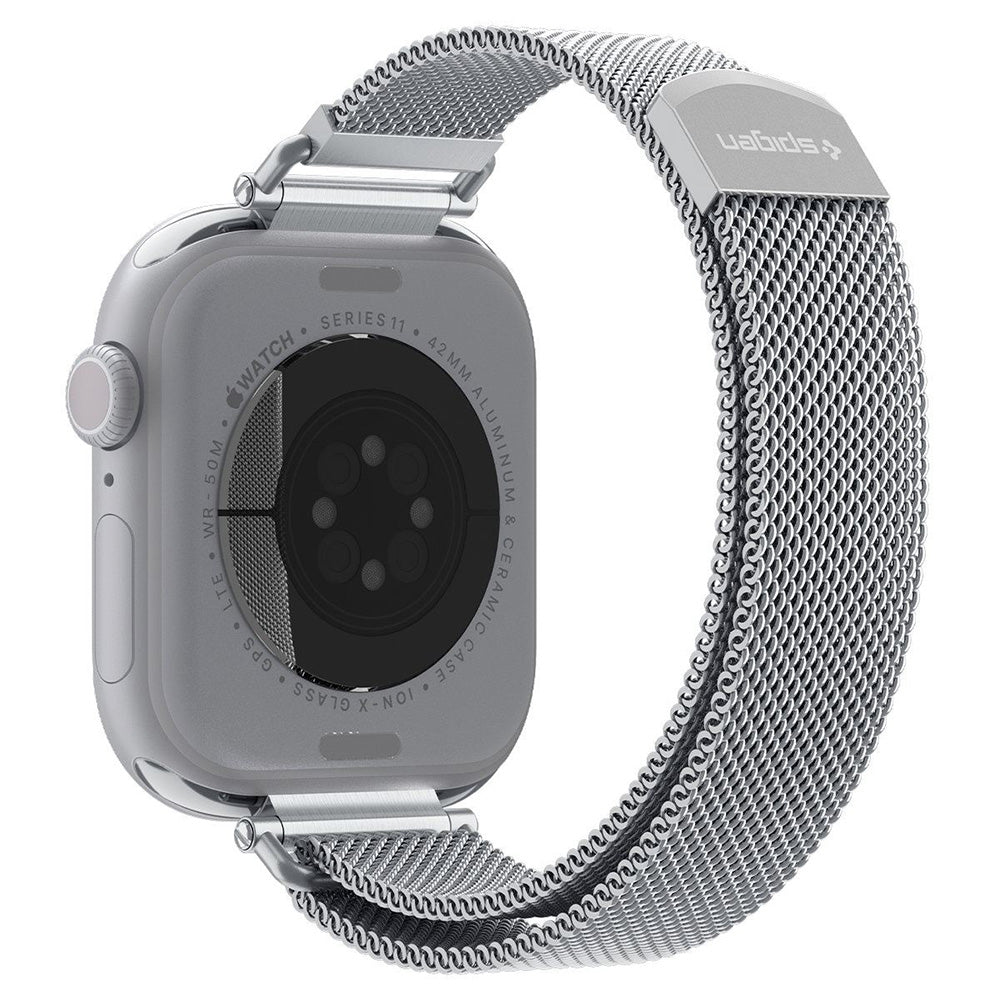 Curea Spigen WBM4 pentru Apple Watch 42mm / 41mm / 40mm Series, Argintie AMP10498