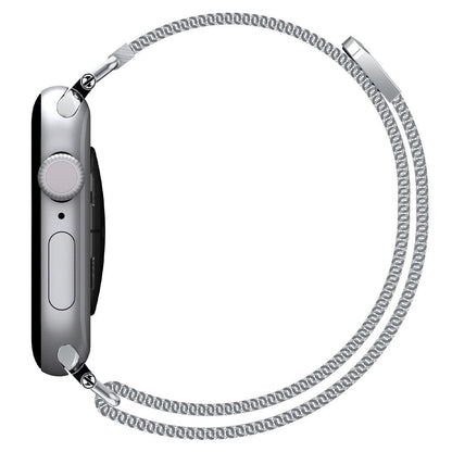 Curea Spigen WBM4 pentru Apple Watch 42mm / 41mm / 40mm Series, Argintie AMP10498