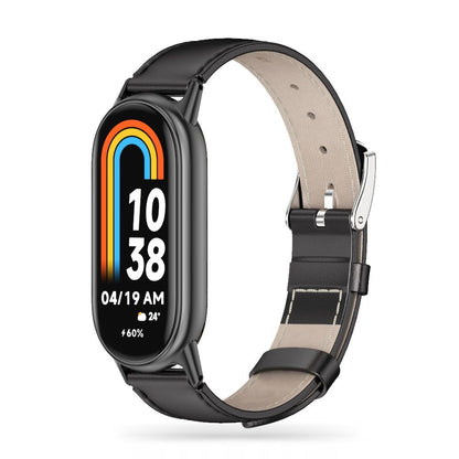 Curea Tech-Protect Leatherfit pentru Xiaomi Smart Band 8 / 9, Neagra