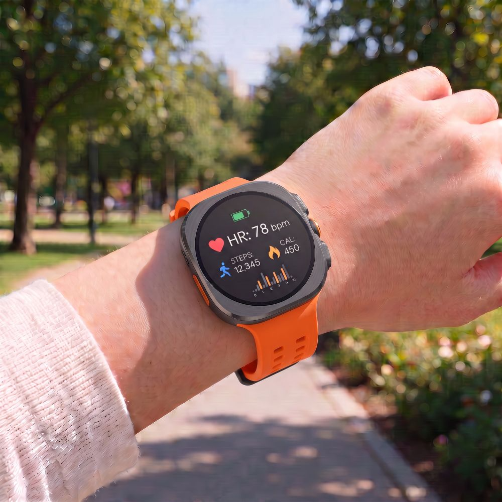 Curea Tech-Protect Silicone Air pentru Samsung Galaxy Watch Ultra Series, Portocalie