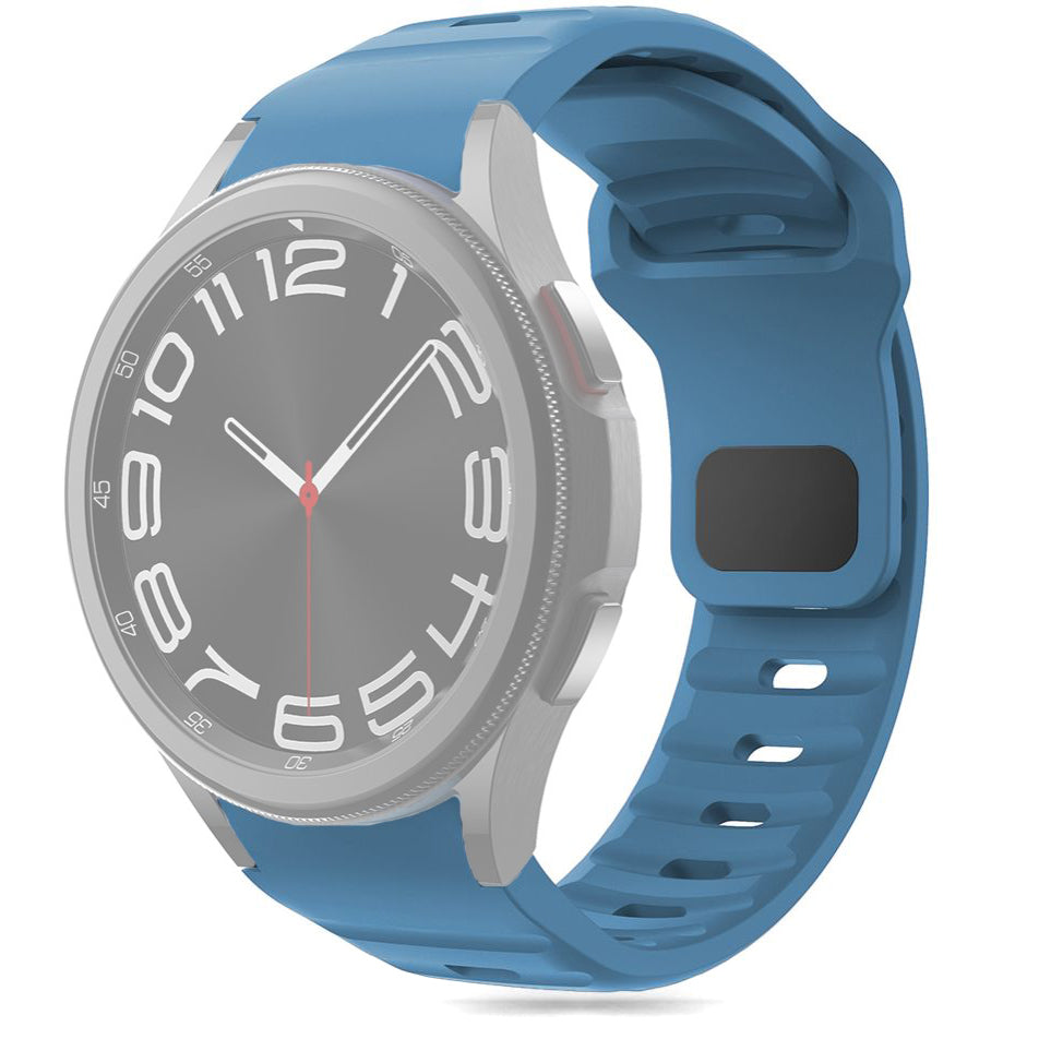 Curea Tech-Protect Silicone Line pentru Samsung Galaxy Watch7 / Watch FE / Watch6 / Watch5 / Watch4 Series, Bleu