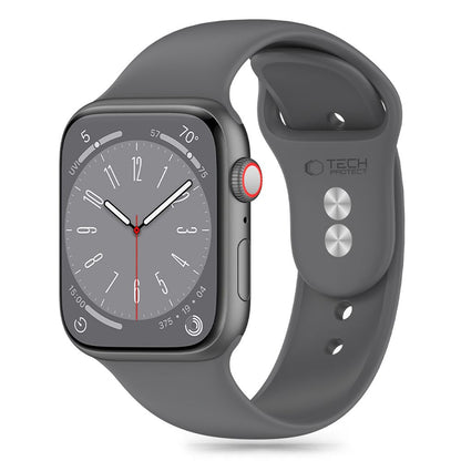 Silikonowy pasek Tech-Protect do zegarków Apple Watch z serii 41 mm / 40 mm / 38 mm, szary 