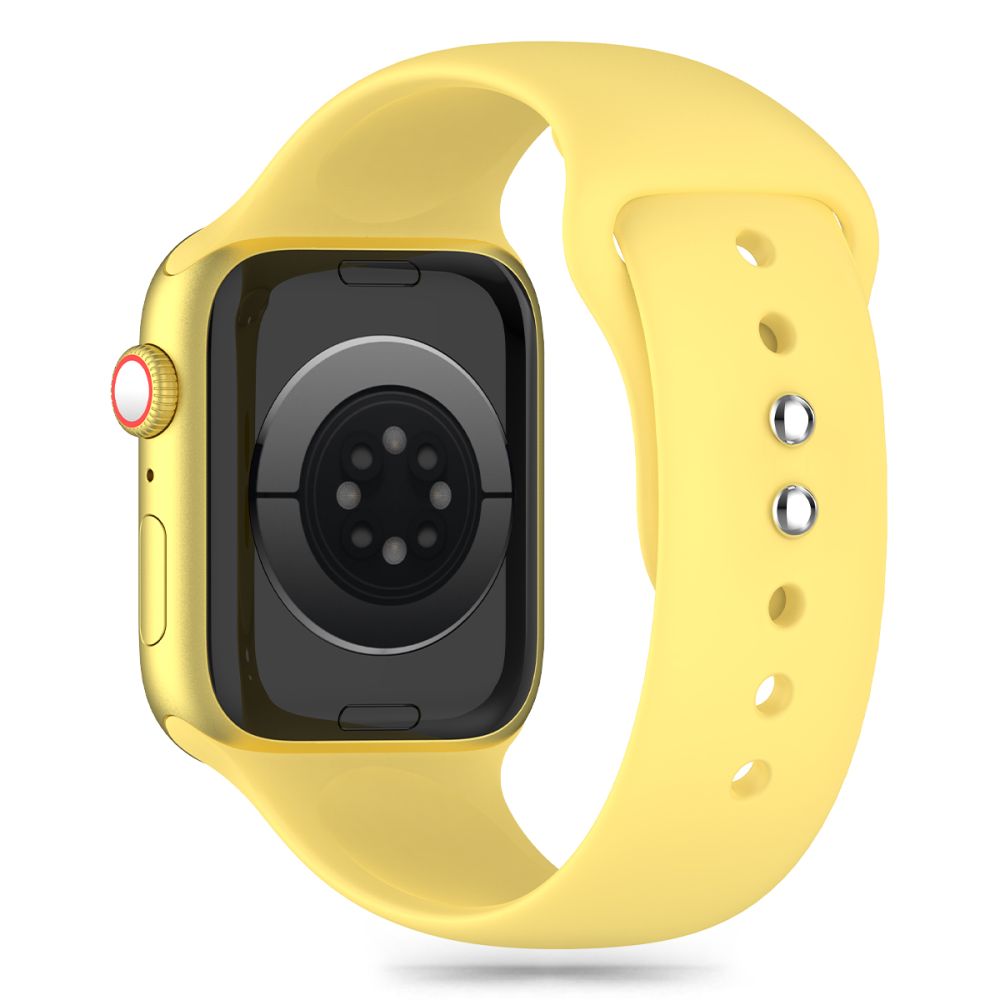 Pasek silikonowy Tech-Protect do zegarków Apple Watch z serii 41 mm / 40 mm / 38 mm, żółty 