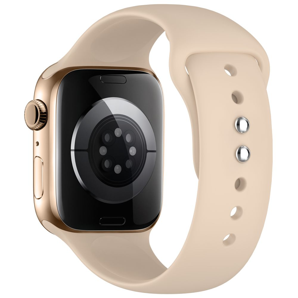 Curea Tech-Protect Silicone pentru Apple Watch 49mm / 46mm / 45mm / 44mm Series, Bej