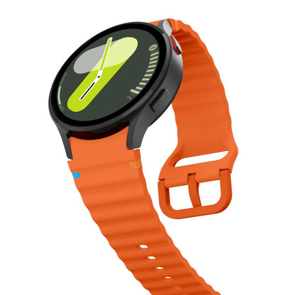 Curea Tech-Protect Silicone Sport pentru Samsung Galaxy Watch7 / Watch FE / Watch6 / Watch5 / Watch4 Series, Portocalie