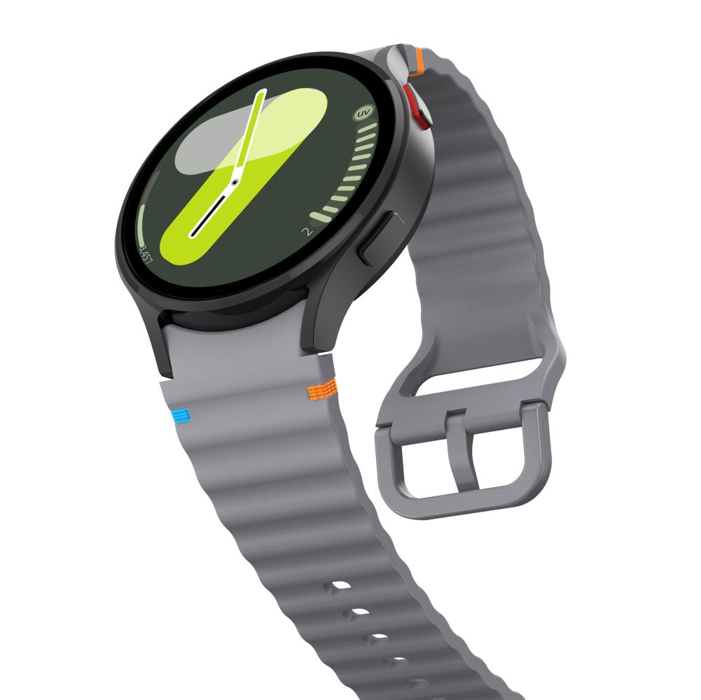 Curea Tech-Protect Silicone Sport pentru Samsung Galaxy Watch7 / Watch FE / Watch6 / Watch5 / Watch4 Series, Gri