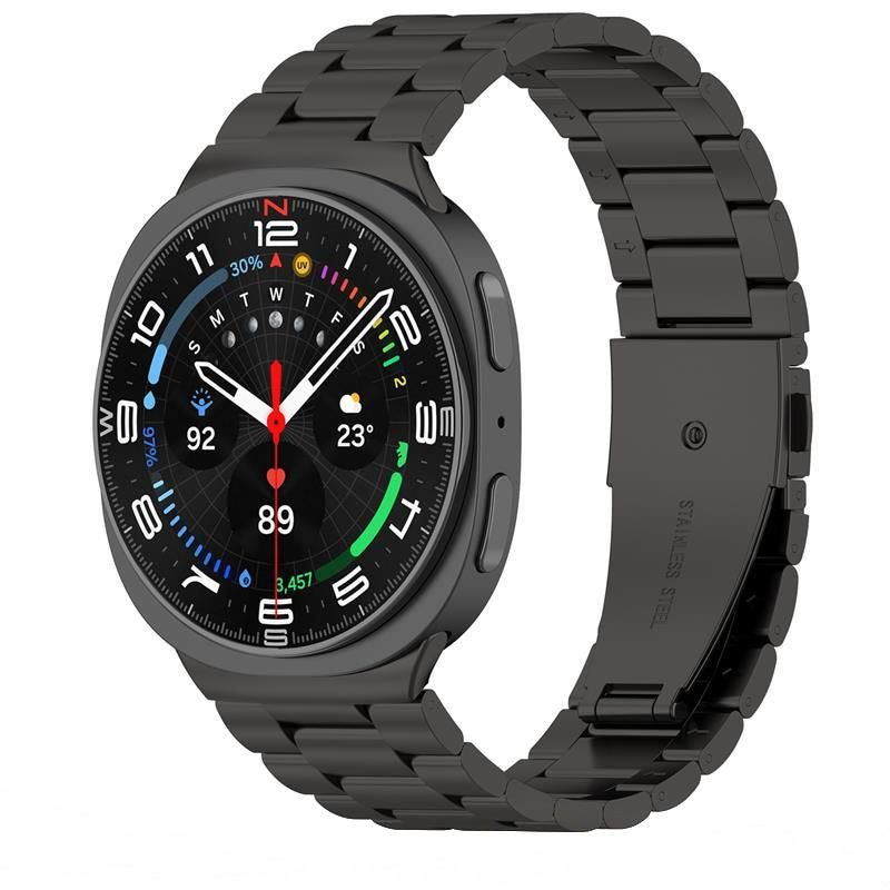 Curea Tech-Protect Stainless pentru Samsung Galaxy Watch8 / Watch8 Classic Series, Neagra