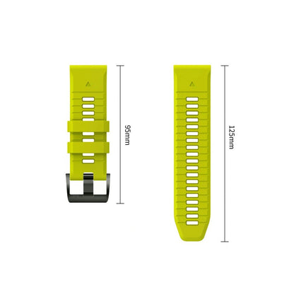 Curea Techsuit Silicone pentru Garmin Fenix 5X / 5X Plus / 6X / 6X Pro / 7X / 8 / 8 Pro / 9 / 9 Pro, Verde