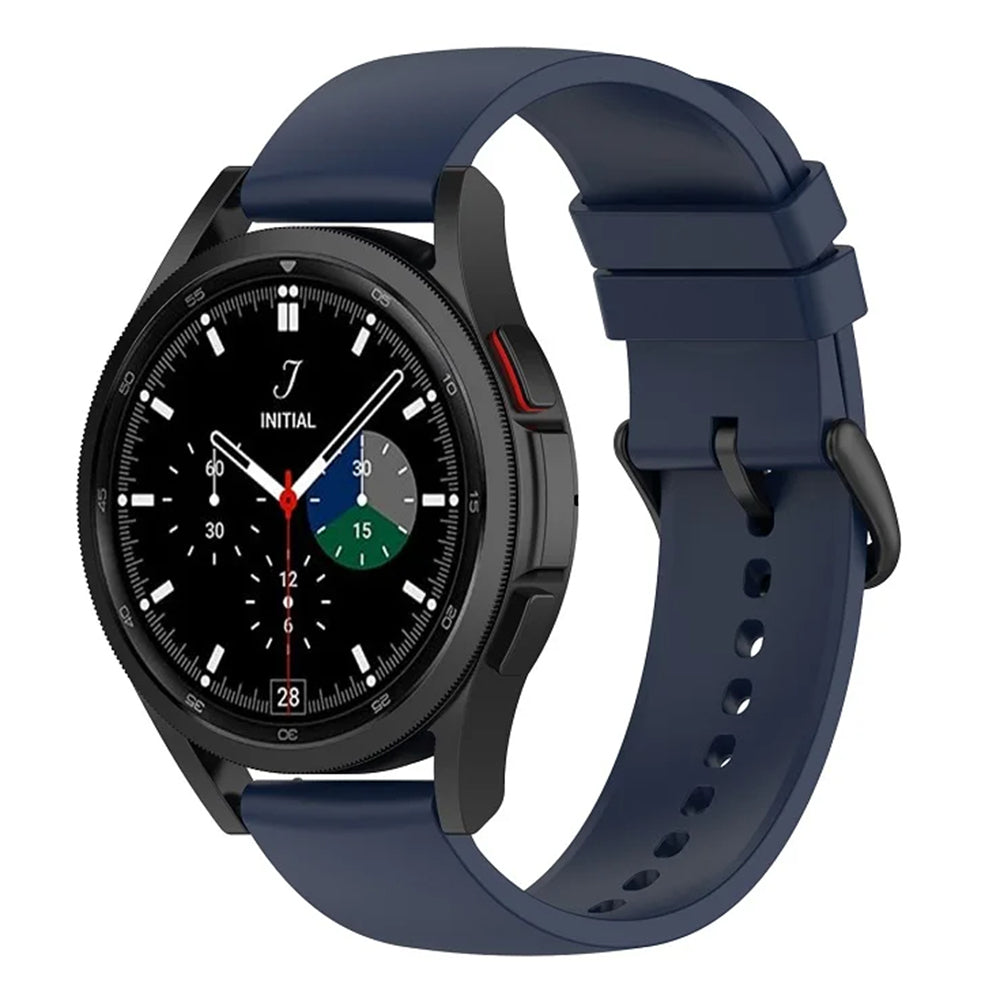 Curea Techsuit W001 pentru Samsung Galaxy Watch / Huawei Watch Series, 20mm, Albastra Inchis