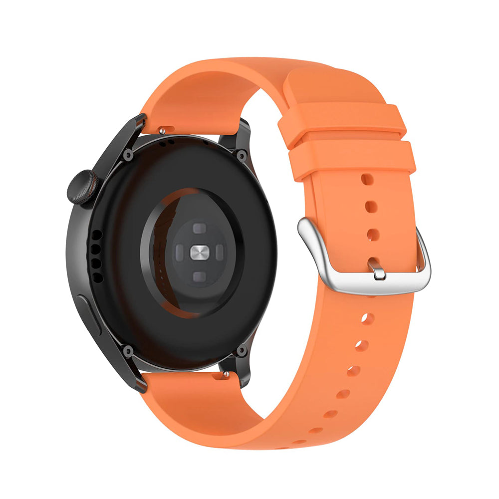 Curea Techsuit W001 pentru Samsung Galaxy Watch / Huawei Watch Series, 22mm, Portocalie