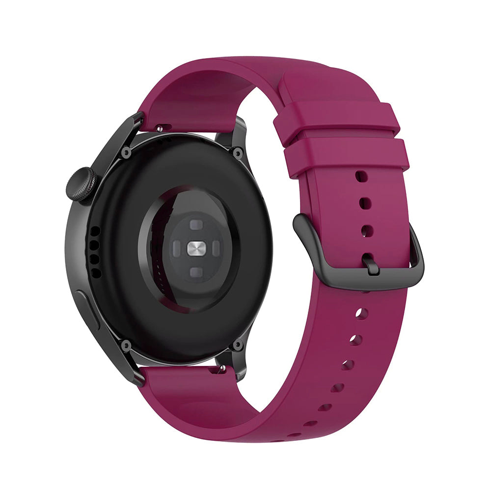 Curea Techsuit W001 pentru Samsung Galaxy Watch / Huawei Watch Series, 22mm, Rosie