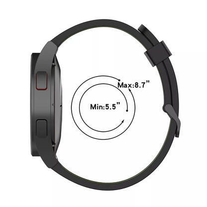 Curea Techsuit W002 pentru Samsung Galaxy Watch / Huawei Watch Series, 20mm, Neagra