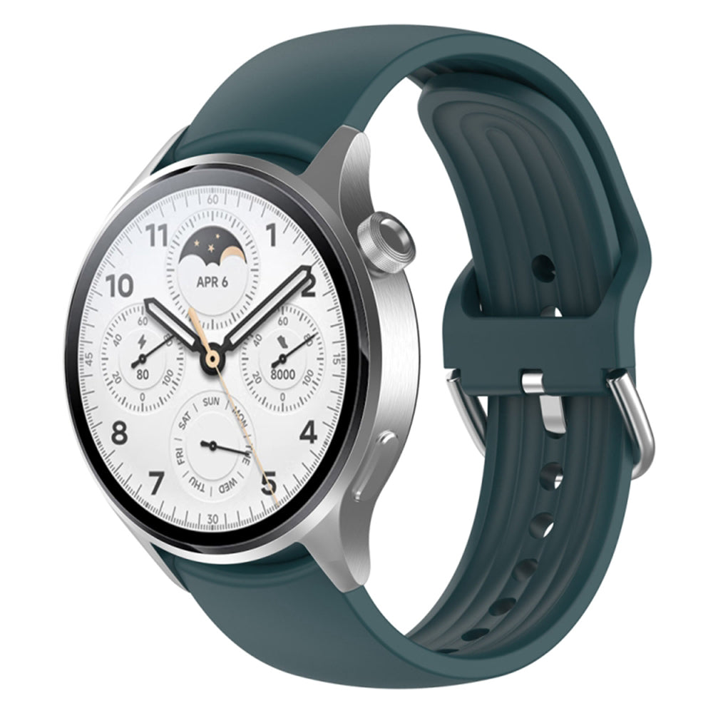 Curea Techsuit W003 pentru Huawei Watch / Xiaomi Watch Series, 22mm, Verde