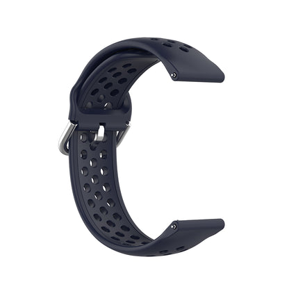 Curea Techsuit W004 pentru Samsung Galaxy Watch / Huawei Watch Series, 20mm, Albastra Inchis