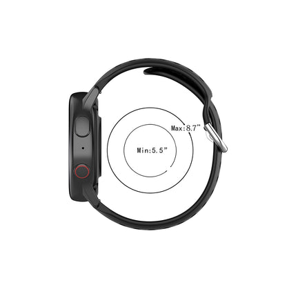 Curea Techsuit W004 pentru Samsung Galaxy Watch / Huawei Watch Series, 20mm, Albastra Inchis