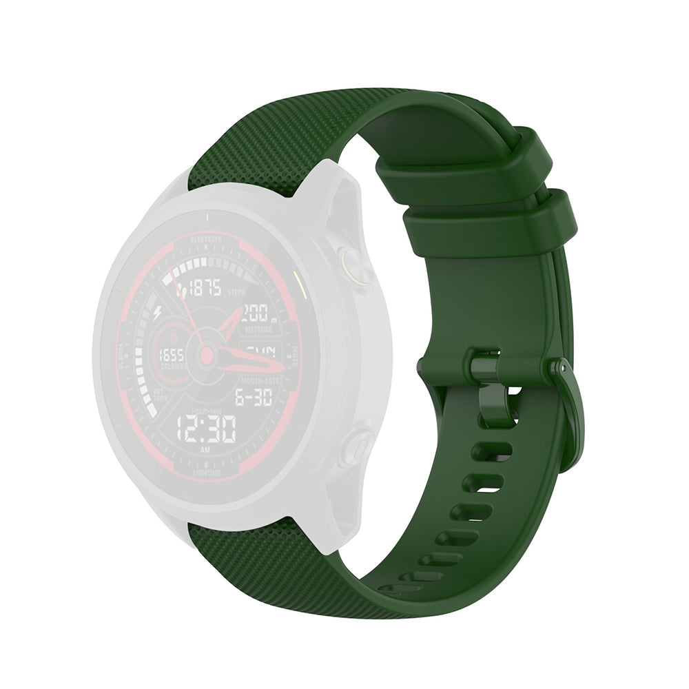 Curea Techsuit W006 pentru Samsung Galaxy Watch / Huawei Watch Series, 22mm, Verde