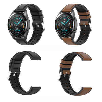 Curea Techsuit W007 pentru Samsung Galaxy Watch / Huawei Watch Series, 20mm, Neagra