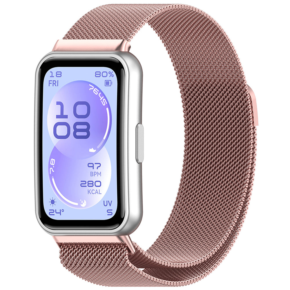 Curea Techsuit W009 pentru Huawei Band 11 / 11 Pro, Roz