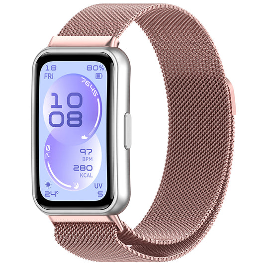 Curea Techsuit W009 pentru Huawei Band 11 / 11 Pro, Roz