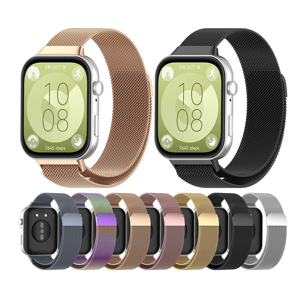 Curea Techsuit W009 pentru Huawei Watch Fit 4 Pro / Watch Fit 4 / Watch Fit 3, Roz