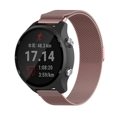 Curea Techsuit W009 pentru Huawei Watch / Garmin Watch Series, 18mm, Roz Aurie
