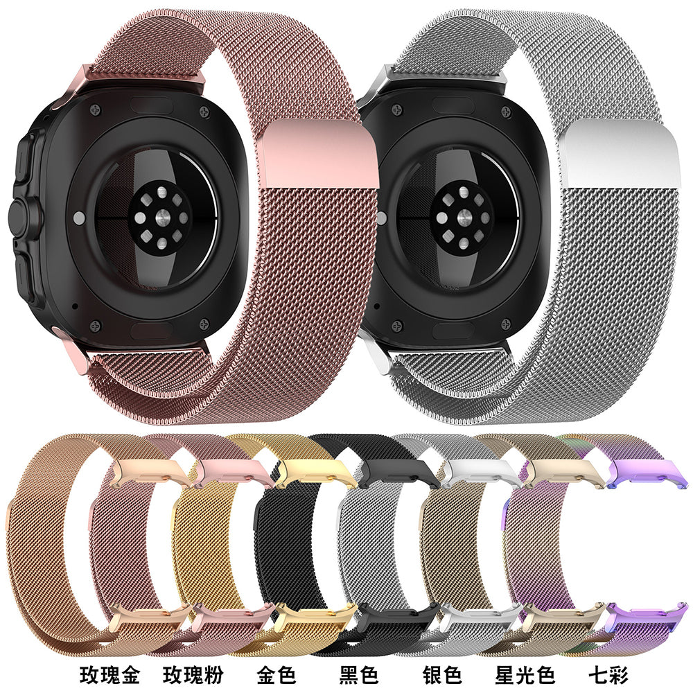 Curea Techsuit W009 pentru Samsung Galaxy Watch Ultra, Roz Aurie