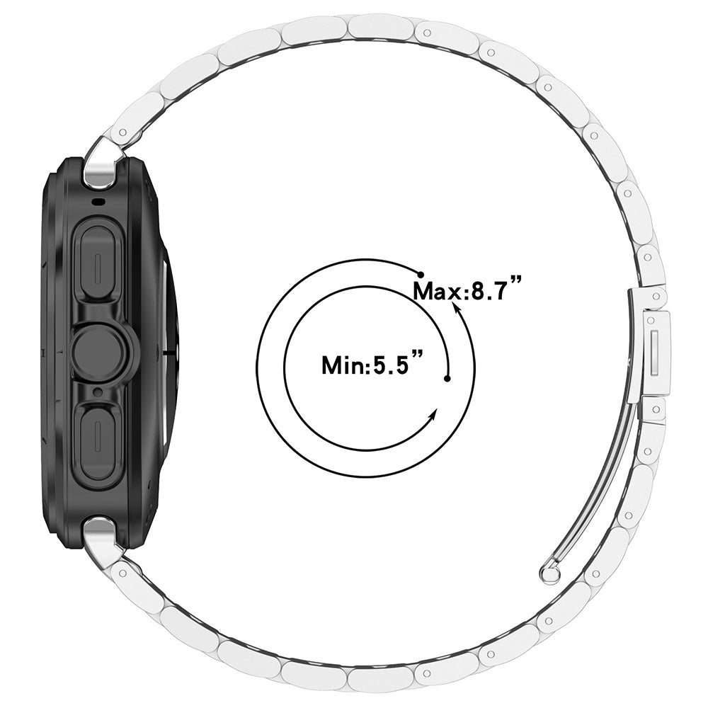 Curea Techsuit W010 pentru Samsung Galaxy Watch Ultra, Argintie