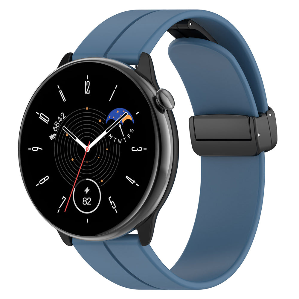 Curea Techsuit W011 pentru Huawei Watch / Garmin Watch Series, 18mm, Albastra