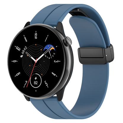 Curea Techsuit W011 pentru Huawei Watch / Garmin Watch Series, 18mm, Albastra
