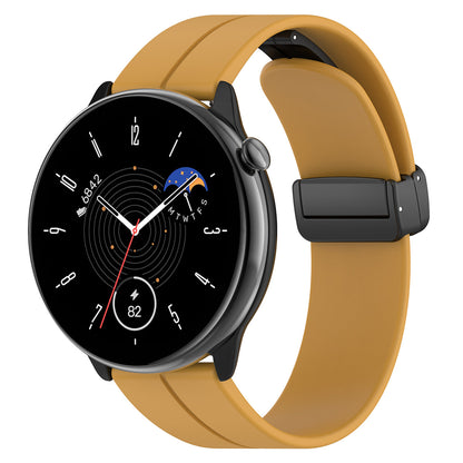 Curea Techsuit W011 pentru Huawei Watch / Garmin Watch Series, 18mm, Galbena