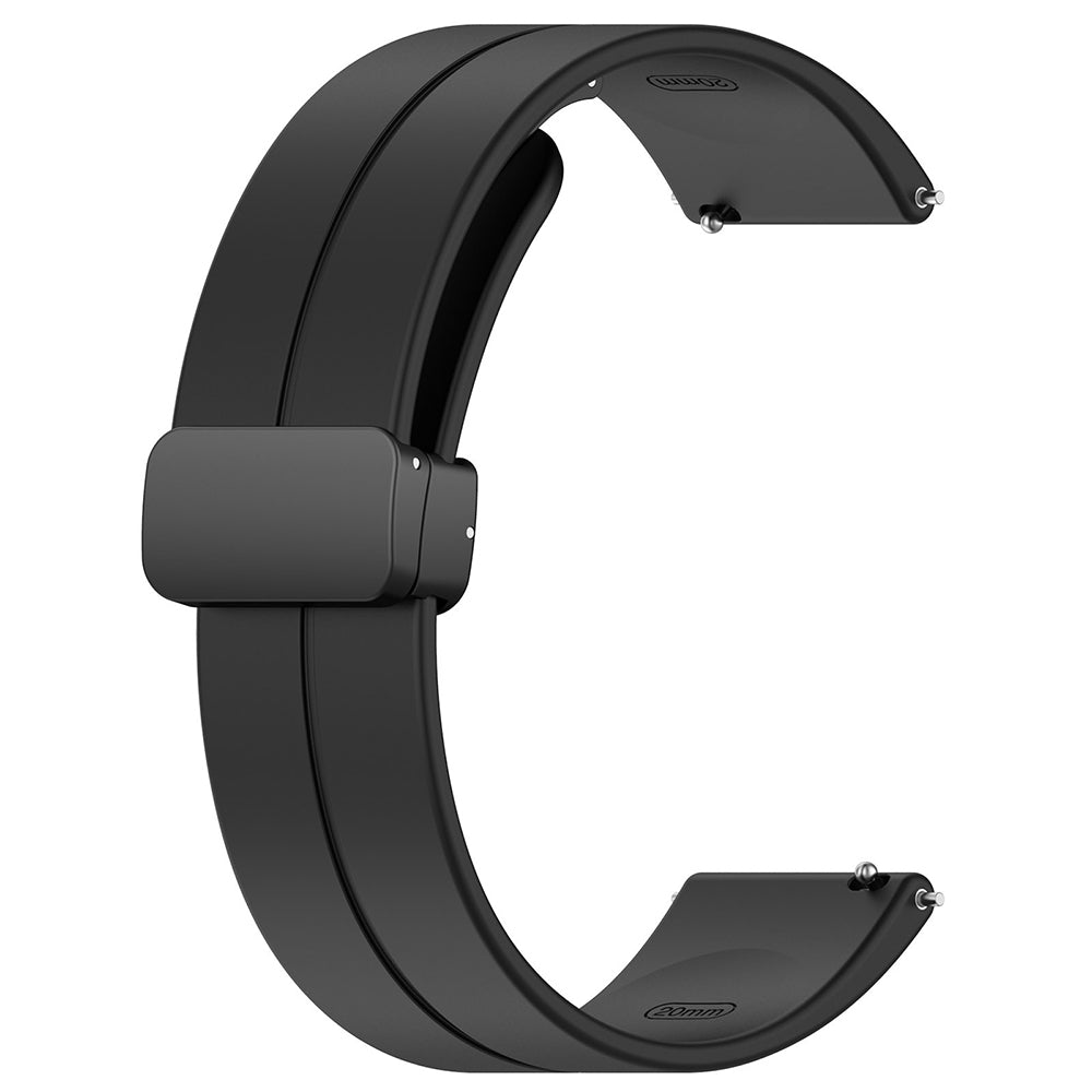 Curea Techsuit W011 pentru Huawei Watch / Garmin Watch Series, 18mm, Neagra